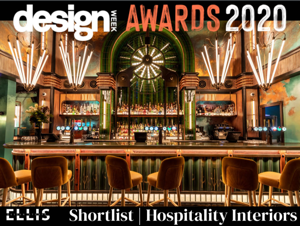 Design Week Awards 2020 Electric Shuffle Canary Wharf Hospitality Interiors
