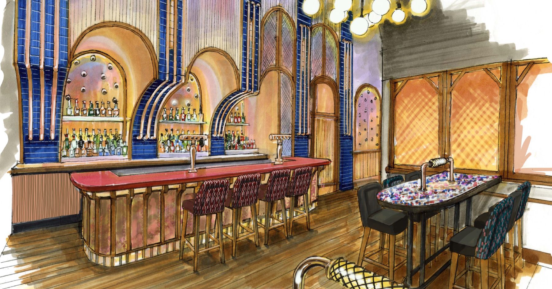 Electric Shuffle London Bridge Interior Design sneak peek! Ellis