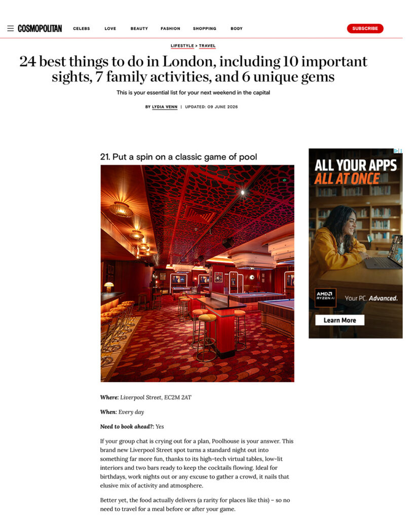 Poolhouse- Cosmopolitan Magazine-24-best-things-to-do-London